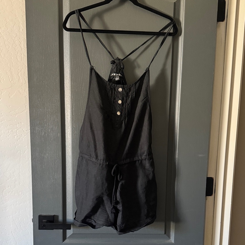 Volcom Black Jumpsuit
